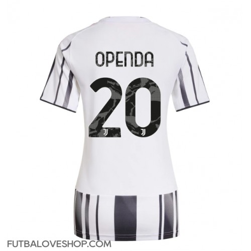 Dres Juventus Lois Openda #20 Domáci pre Ženy 2025-26 Krátky Rukáv